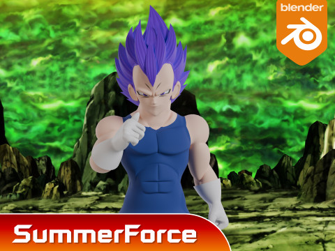 Ultra Ego Vegeta - Dragonball Super 3D 模型