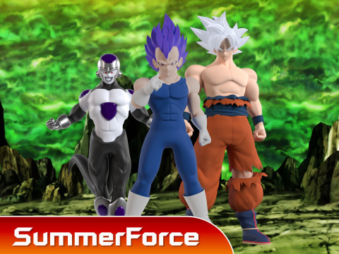 Ultra Ego Vegeta - Dragonball Super 3D 模型