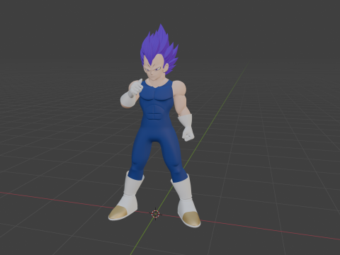 Ultra Ego Vegeta - Dragonball Super 3D 模型