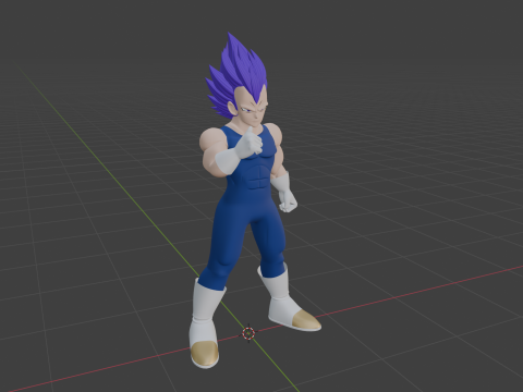 Ultra Ego Vegeta - Dragonball Super 3D 模型