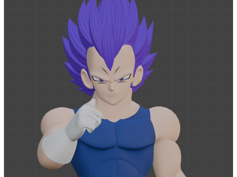 Ultra Ego Vegeta - Dragonball Super 3D 模型