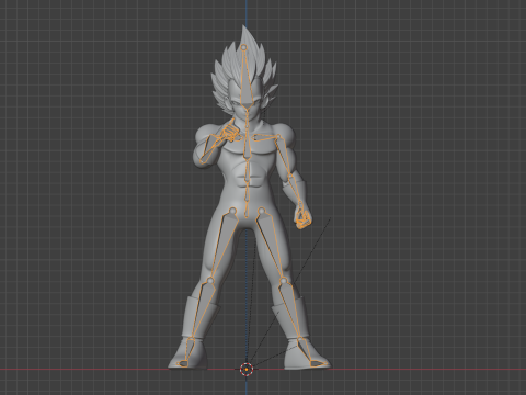 Ultra Ego Vegeta - Dragonball Super 3D 模型