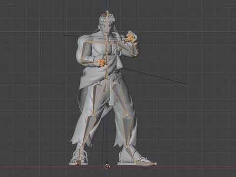 Ryu - Petarung Jalanan Model 3D