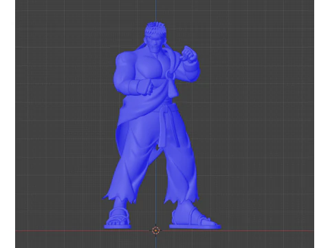 Ryu - Petarung Jalanan Model 3D