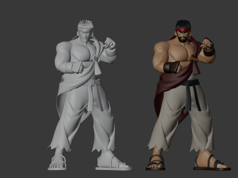 Ryu - Street Fighter Modèle 3D