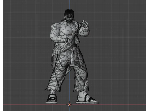 Ryu - Petarung Jalanan Model 3D