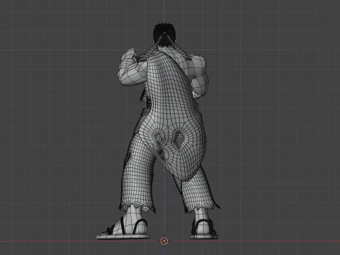 Ryu - Petarung Jalanan Model 3D