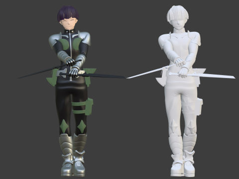 Soshiro Hoshina - Kaiju no8 Model 3D