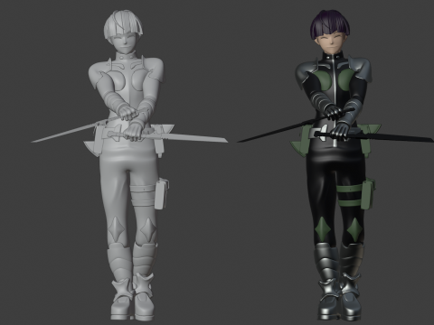 Soshiro Hoshina - Kaiju no8 Model 3D