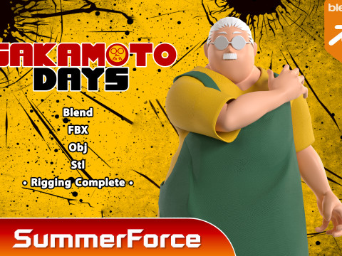 Taro Sakamoto - Sakamoto days 3D Model