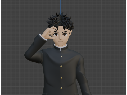 Okarun - Dandadan 3D Model