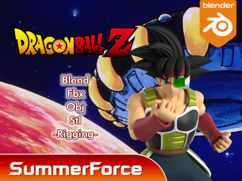 Bardock - Dragonball Z 3D Model