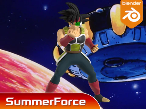 Bardock - Dragonball Z 3D Model