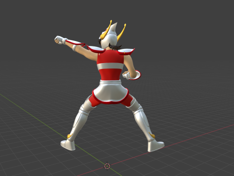 Pegasus Seiya - Saint Seiya Modello 3D