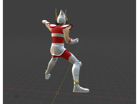 Pegasus Seiya - Saint Seiya Modello 3D