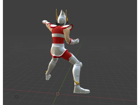 P&eacute;gase Seiya - Saint Seiya Modèle 3D