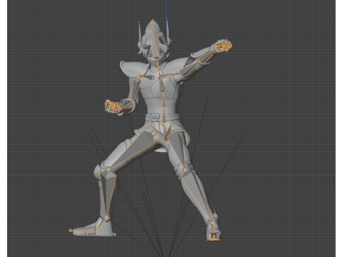 Pegasus Seiya - Saint Seiya Modello 3D