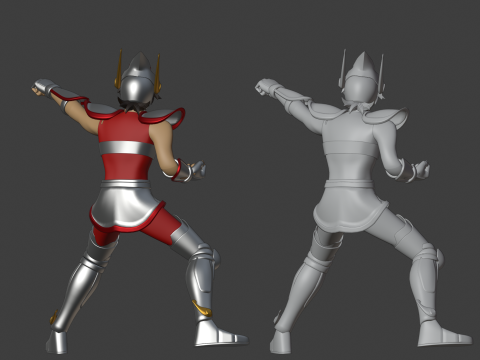 Pegasus Seiya - Saint Seiya Modello 3D
