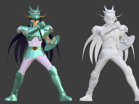 Dragon Shiryu - Saint Seiya 3D Model