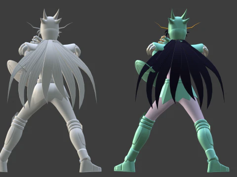 Dragon Shiryu - Saint Seiya 3D Model