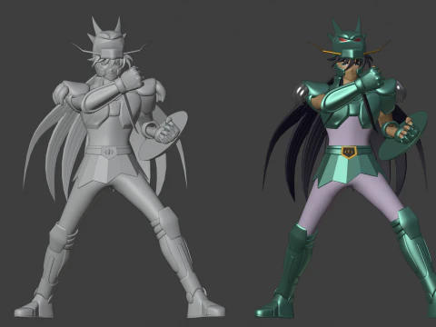 Dragon Shiryu - Saint Seiya 3D Model