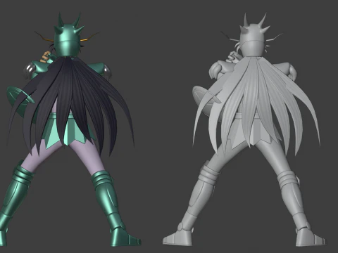 Dragon Shiryu - Saint Seiya 3D Model