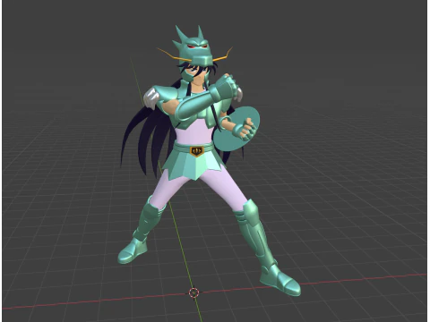Dragon Shiryu - Saint Seiya 3D Model
