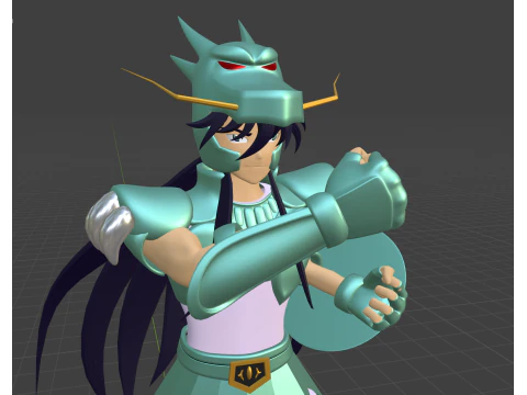 Dragon Shiryu - Saint Seiya 3D Model