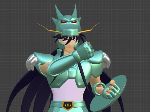 Dragon Shiryu - Saint Seiya 3D Model