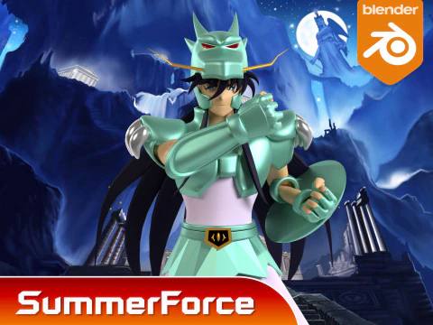 Dragon Shiryu - Saint Seiya 3D Model