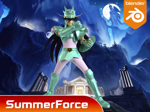 Dragon Shiryu - Saint Seiya 3D Model