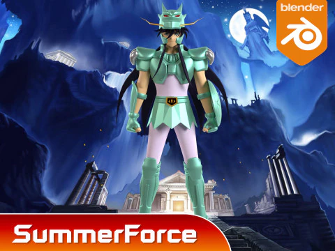Dragon Shiryu - Saint Seiya 3D Model