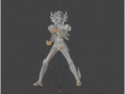 Cygnus Hyoga &ndash; Heiliger Seiya 3D Modell