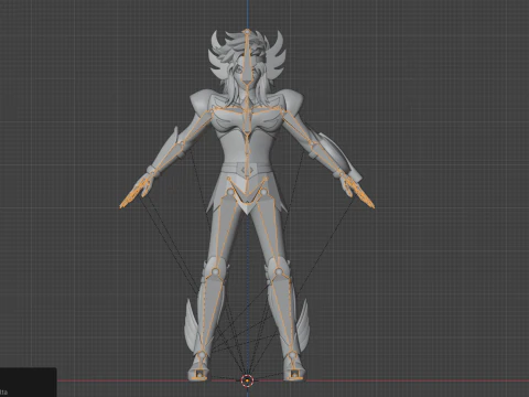 Cygnus Hyoga &ndash; Heiliger Seiya 3D Modell