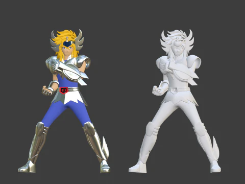 Cygnus Hyoga &ndash; Heiliger Seiya 3D Modell