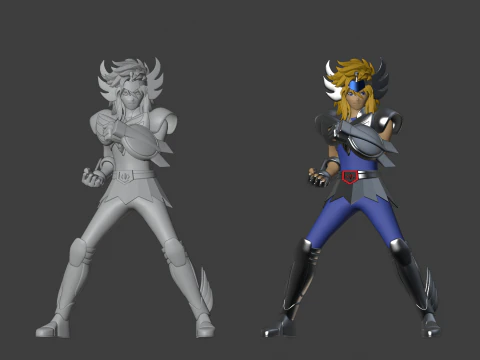 Cygnus Hyoga &ndash; Heiliger Seiya 3D Modell
