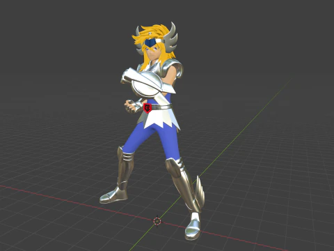 Cygnus Hyoga &ndash; Heiliger Seiya 3D Modell