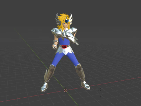 Cygnus Hyoga &ndash; Heiliger Seiya 3D Modell