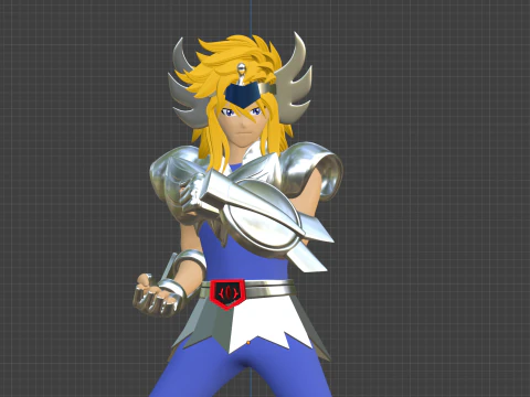 Cygnus Hyoga &ndash; Heiliger Seiya 3D Modell