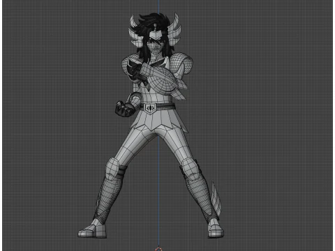 Cygnus Hyoga &ndash; Heiliger Seiya 3D Modell
