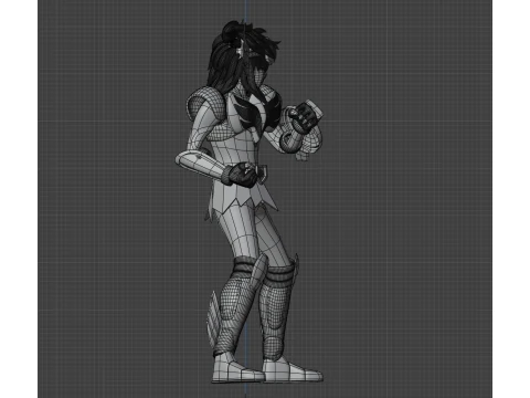 Cygnus Hyoga &ndash; Heiliger Seiya 3D Modell