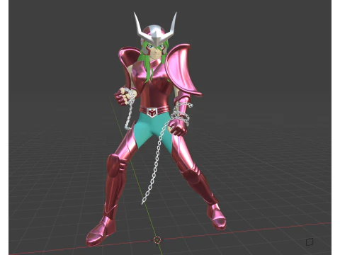 Andromeda Shun - Saint Seiya 3D Model
