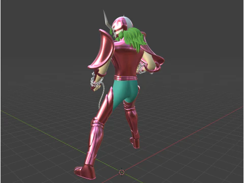 Andromeda Shun - Saint Seiya 3D Model