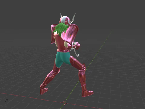 Andromeda Shun - Saint Seiya 3D Model