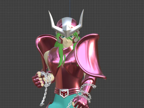 Andromeda Shun - Saint Seiya 3D Model
