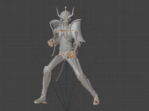 Andromeda Shun - Saint Seiya 3D Model