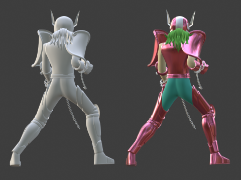 Andromeda Shun - Saint Seiya Model 3D