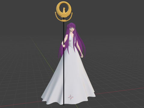 Saori Kido - Saint Seiya Modelo 3D