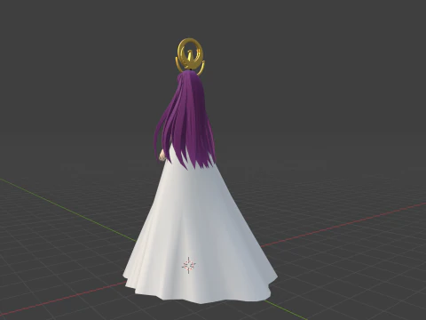 Saori Kido - Saint Seiya 3D Model