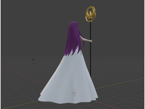 Saori Kido - Saint Seiya 3D Model